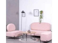 Sofá De 1 Lugar Com Design Minimalista - Clair - Rosa