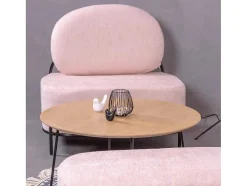 Sofá De 1 Lugar Com Design Minimalista - Clair - Rosa