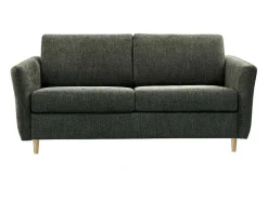 Sofá De 3 Lugares Convertivel Abertura Rapida Tecido Matizado Verde, Cama 140 Cm E Colchão 14 Cm - Arcadia