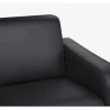 Sofá De 3 Lugares Convertivel Em Cama Expresso Em Pele Preto - Bevis
