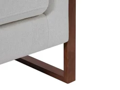 Sofá De 3 Lugares Em Tecido Creme - Vergamo