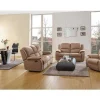 Sofá De 3+2 Lugares Relax Em Microfibra Taupe - Hernani