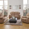 Sofá 2 Lugares Relax Em Microfibra Taupe - Hernani