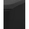 Sommier Com Bau Oniry Em Pele Sintética Da Ysmee - 140X190 Cm - Preto Mate