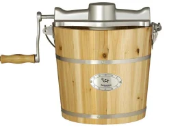 Sorveteira Elétrica Givreto Em Madeira 5,5 L