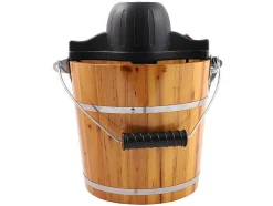 Sorveteira Elétrica Givreto Em Madeira 3,5 L