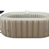 Spa Insuflável Oval 2 Lugares C190 X L120 X A65 Cm, 90 Jatos De Ar, Taupe E Bege - B-Lucky