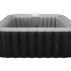 Spa Insuflável Quadrado 6 Péssoas - C185 X L185 X A65 Cm - 140 Saidas De Ar - Preto E Cinza - B-Cosy