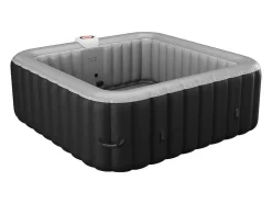 Spa Insuflável Quadrado 6 Péssoas - C185 X L185 X A65 Cm - 140 Saidas De Ar - Preto E Cinza - B-Cosy