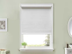 Store De Rolo Opaco Em Poliester - 120 X 180 Cm - Branco - Marrila