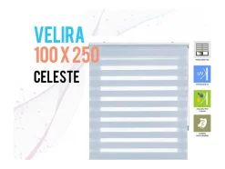 Store Enrouleur Polyester Translucide Multicolore