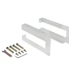 Suporte Suspenso Em Teca Clara Com Esquadros De Fixacao Brancos E Lavatório De 80 X 50 Cm - Sukawati