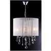 Suspensao Toscani Com Fios Brancos - A 50Cm - Gotas De Cristal