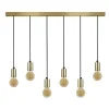 Suspensao Tosel Norwich Metal Cilindro Verde D30 X H75 Cm