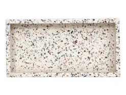 Tabuleiro De Terrazzo - L.30 X P.15 X A. 4 Cm - Multicolorido - Joana