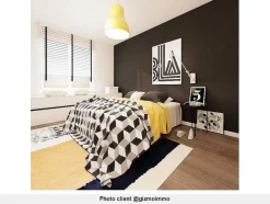 Tapete Camden - Poliester - 160 X 230 Cm - Mostarda, Azul-Marinho, Cinza