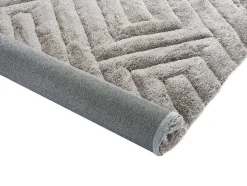 Tapete Com Pelo Efeito 3D Maze - Poliester - Cinza -160*230Cm