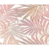 Tapete De Interior Ou De Exterior Etnico Motivos Folhas 150 X 200 Cm Cor-De-Rosa - Roceta