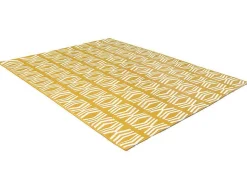 Tapete De Interior Ou De Exterior Estilo Etnico 150 X 200 Cm Amarelo - Grenada