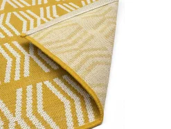 Tapete De Interior Ou De Exterior Estilo Etnico 150 X 200 Cm Amarelo - Grenada