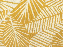 Tapete De Interior Ou De Exterior Motivos Folhas 150 X 200 Cm Amarelo - Curitiba