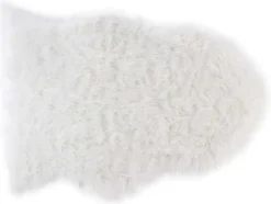 Tapete De Quarto Imitacao Pele De Carneiro Sheep - 90X65 Cm