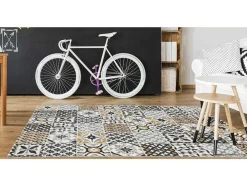 Tapete Efeito Azulejo De Cimento 160 X 230 Cm Multicolor - Ornico