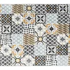Tapete Efeito Azulejo De Cimento 120 X 170 Cm Multicolor - Ornico