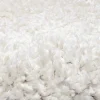 Tapete Felpudo De Pelos Compridos 200 X 300 Cm Branco - Milinio