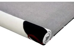 Tapete Felpudo Em Poliester De 140 X 200 Cm Cor Cinza - Pietra