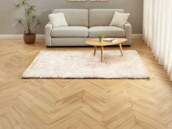 Tapete Shaggy De Pelo Comprido Ultramacio 140X200 Cm Bege - Dolce
