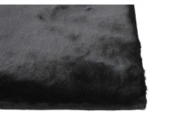 Tapete Shaggy De Pelos Compridos Efeito Pele 160X230 Cm Preto - Bunny