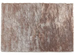 Tapete Shaggy Dolce Taupe Reflexo Bege - Poliester - 120*170 Cm