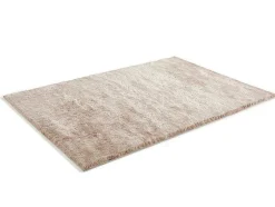 Tapete Shaggy Dolce Taupe Reflexo Bege - Poliester - 140*200 Cm