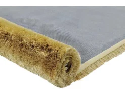 Tapete Shaggy Glitter - Dourado - 160*230 Cm