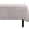 Toalha Em Algodao E Linha Com Borda Preta 170 X 300 Cm Taupe - Borina