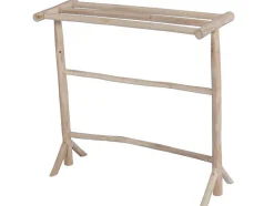 Toalheiro Com Pés Em Madeira De Teca Macica C. 80 Cm X L. 29 Cm X A. 75 Cm - Fodna
