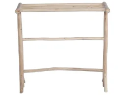 Toalheiro Com Pés Em Madeira De Teca Macica C. 80 Cm X L. 29 Cm X A. 75 Cm - Fodna