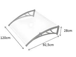 Toldo Copalina Em Aluminio - 120 X 92,5 Cm
