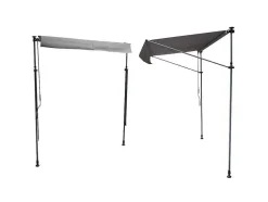 Toldo De Varanda Chene 3 1,2M - Tecido Cinzento E Armacao Cinzenta