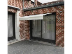 Toldo De Varanda Chene 2 1,2M - Tecido Bege E Moldura Cinzenta