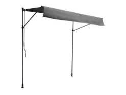 Toldo De Varanda Chene 2 1,2M - Tecido Antracite E Moldura Cinzenta