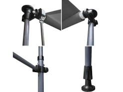 Toldo De Varanda Chene 2 1,2M - Tecido Antracite E Moldura Cinzenta