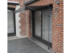 Toldo De Varanda Chene 2 1,2M - Tecido Antracite E Moldura Cinzenta