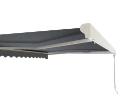 Toldo Retratil Motorizado Com Semicaixa 4 X 3 M Antracite - Cofana