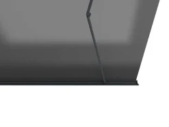 Toldo Retratil Motorizado Com Leds E Caixa Integral 6 X 3,5 M, Lona Acrilico Antracite - Galaxa