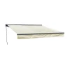 Toldo Saule 3,5 3M Com Semi-Canopia - Tecido Bege E Estrutura Cinzenta