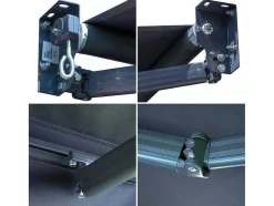 Toldo Saule 3,5 3M - Tecido Antracite E Estrutura Cinzenta