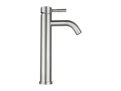 Torneira Misturadora Mecanica Arredondada Em Inox Cor Niquel Escovado A29,6 Cm - Salavan