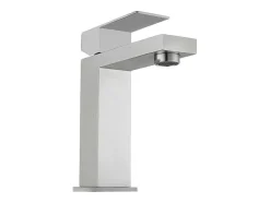 Torneira Misturadora Mecanica Quadrada Em Inox Cor Niquel Escovado A17,3 Cm - Canilas